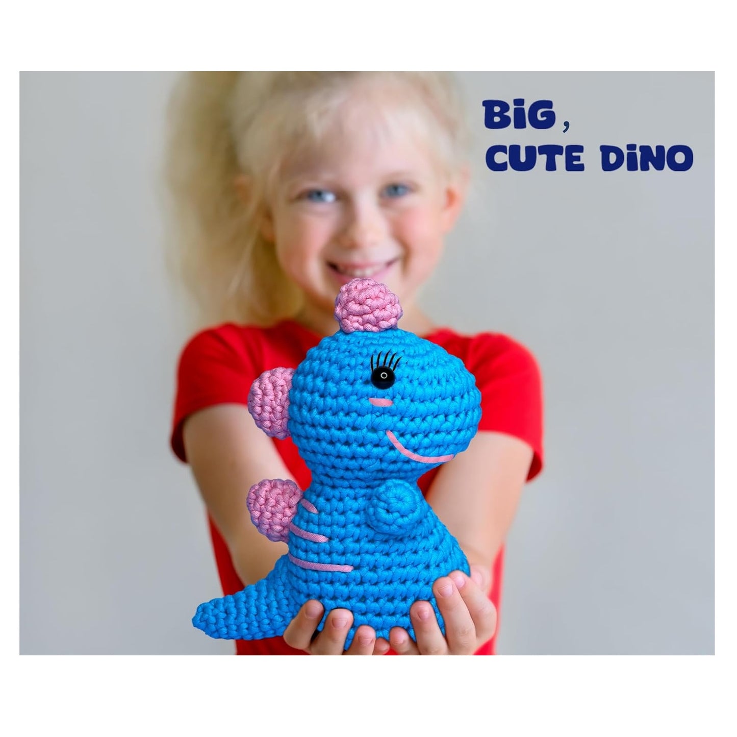 BLUE DINOSAUR CROCHET KIT