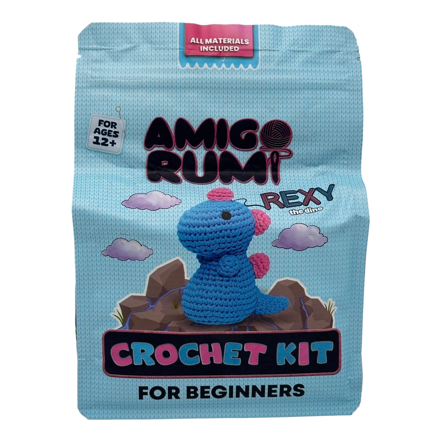 BLUE DINOSAUR CROCHET KIT