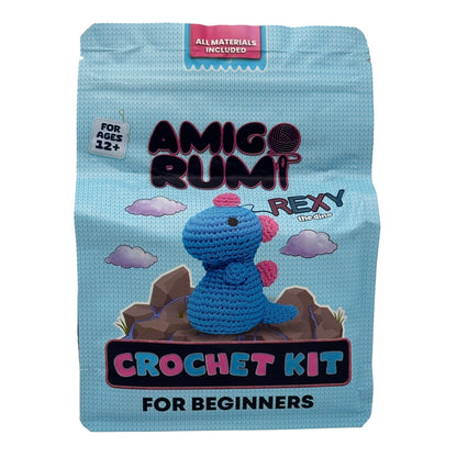 BLUE DINOSAUR CROCHET KIT