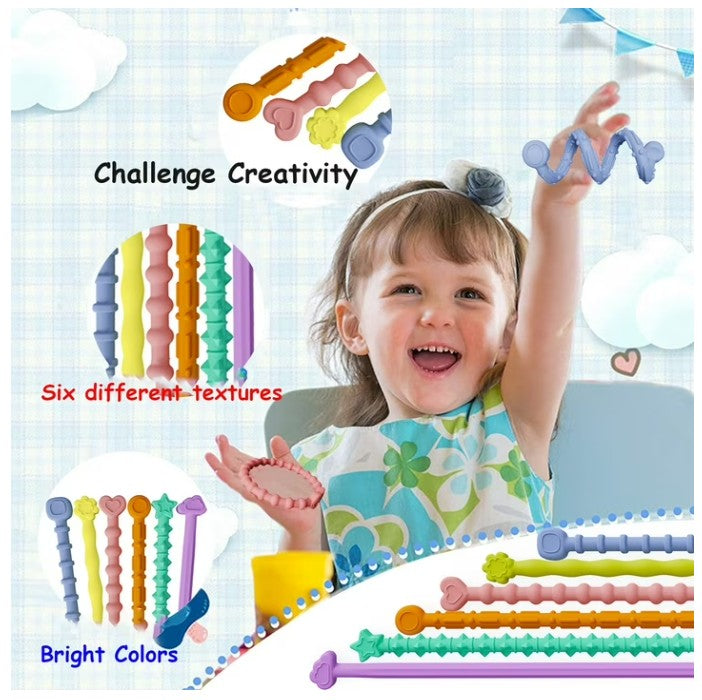 6 PK TEXTURED SENSORY STICKS