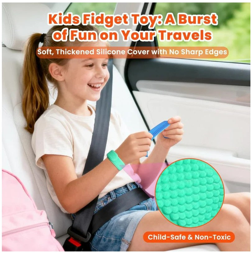 6 PK TEXTURED SLAP BRACELETS