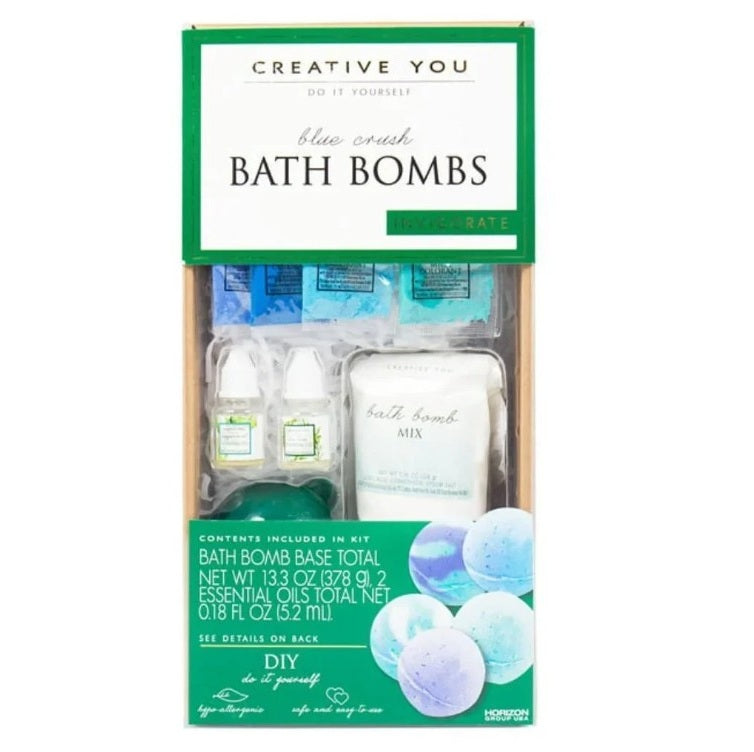 DO IT YOURSELF BLUE CRUSH BATH BOMBS