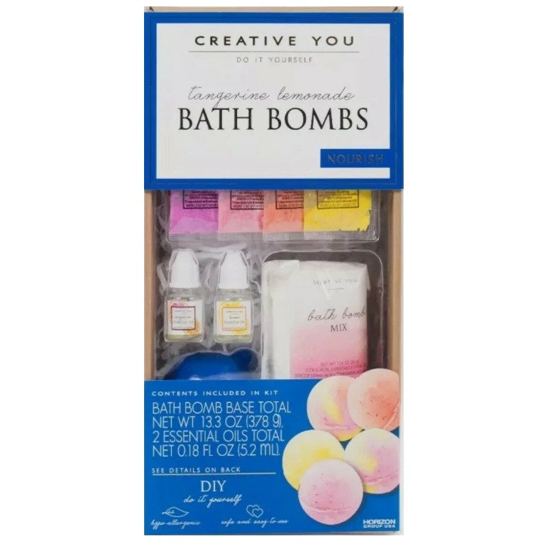 DO IT YOURSELF TANGERINE LEMONADE BATH BOMBS