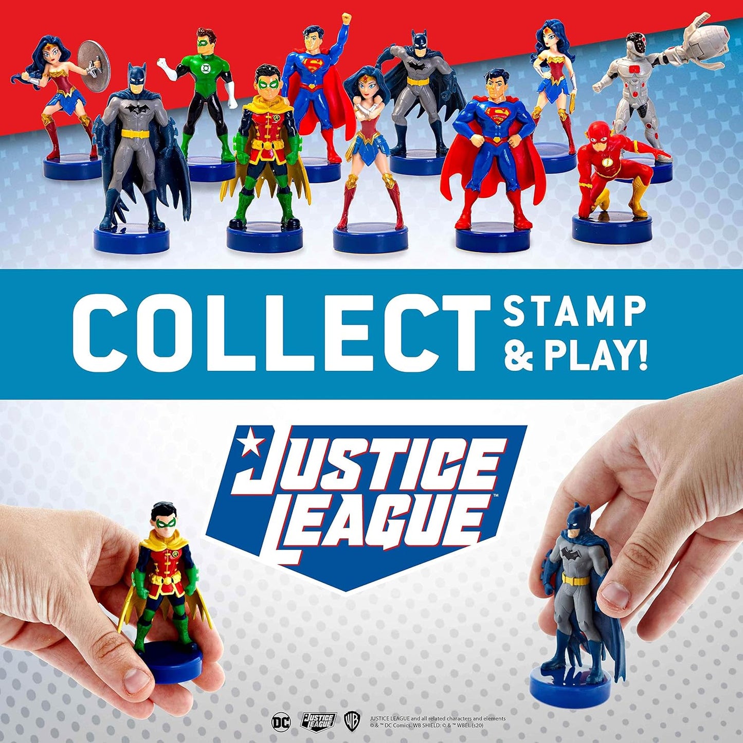 12 PC JUSTICE LEAGUE STAMPER SET