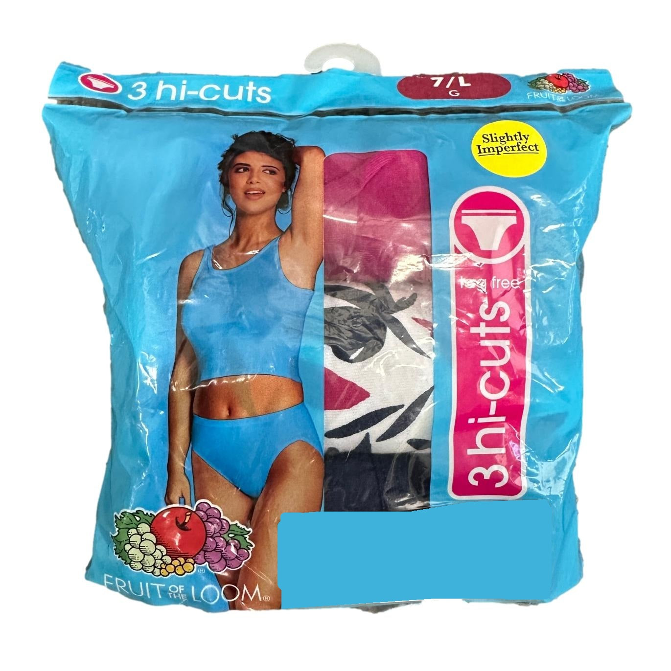 3 PC LADIES HI-CUT UNDERWEAR SIZES 5-10 ASSORTED