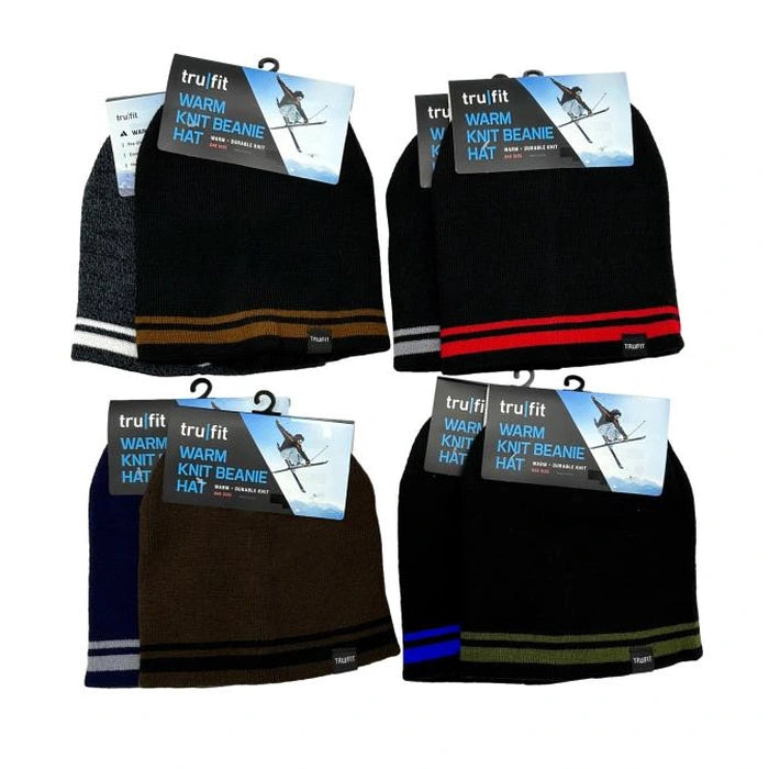 MEN'S KNIT BEANIE HAT ASSORTED