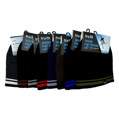 MEN'S KNIT BEANIE HAT ASSORTED