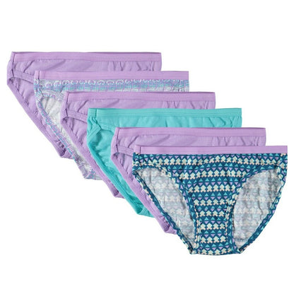 6 PK GIRL'S BIKINI UNDERWEAR SIZES 4-14  ASSORTED