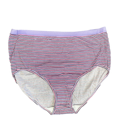 3 PC LADIES HI-CUT UNDERWEAR PLUS SIZES 9-13 ASSORTED