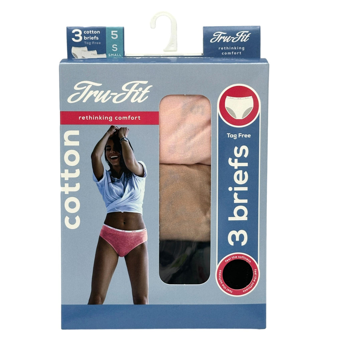 3 PK LADIES BRIEF UNDERWEAR UNDERWEAR SIZES: 5-10