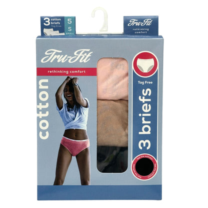 3 PK LADIES BRIEF UNDERWEAR UNDERWEAR SIZES: 5-10