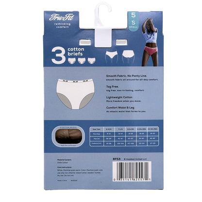 3 PK LADIES BRIEF UNDERWEAR UNDERWEAR SIZES: 5-10