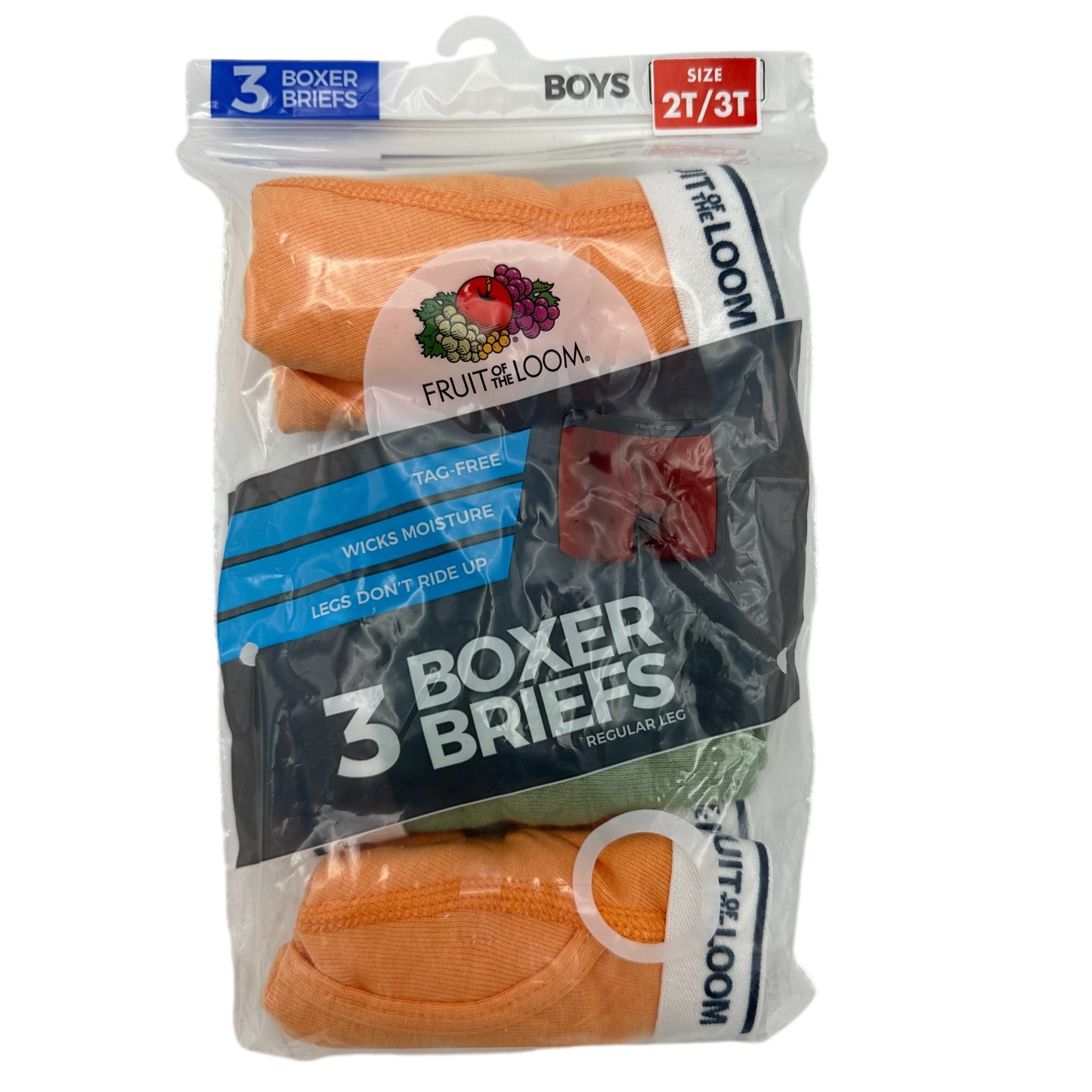 3 PK TODDLER BOY'S FIRST QUALITY BOXER BRIEFS ASSORTED