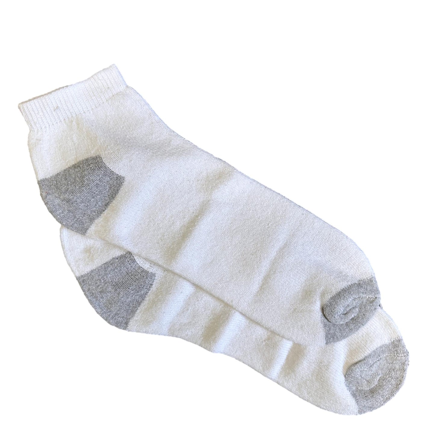 6 PC ADULT WHITE LOW CUT SOCKS SHOE SIZE 10-13