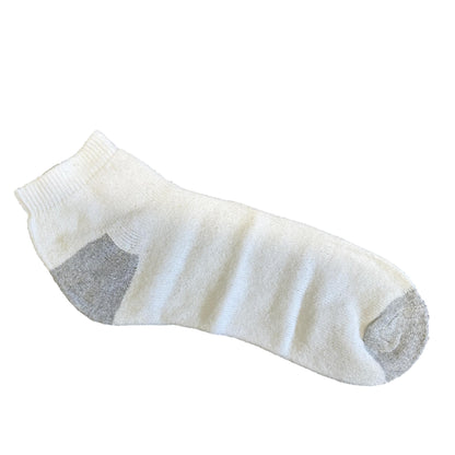 6 PC ADULT WHITE LOW CUT SOCKS SHOE SIZE 10-13
