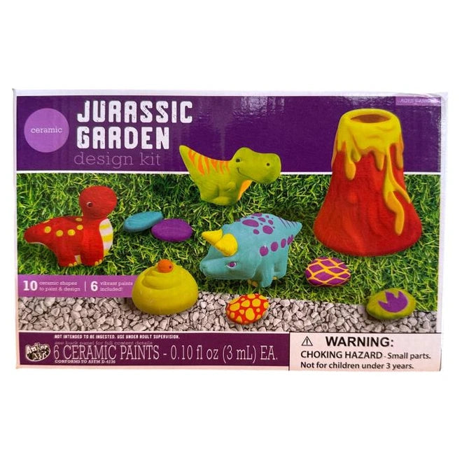 PAINT YOUR OWN JURASSIC GARDEN DESIGN KIT