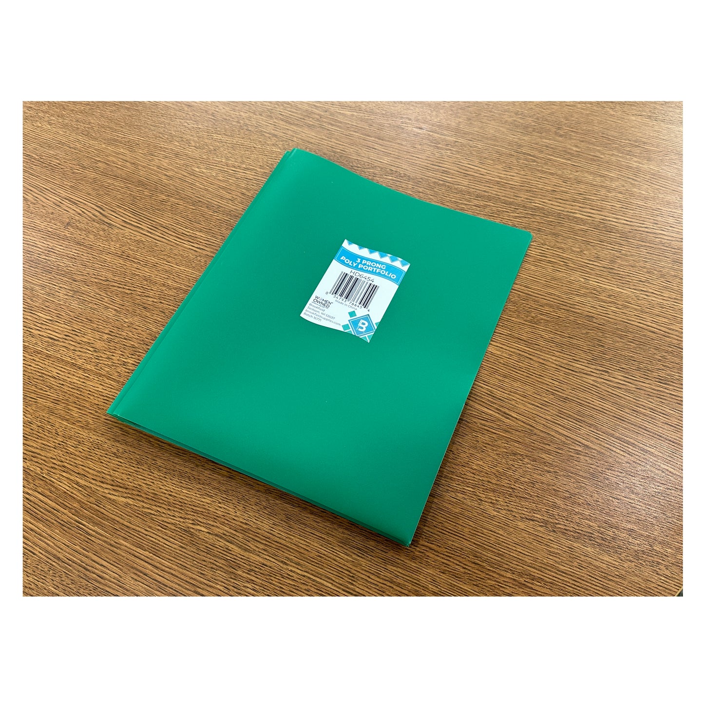 PORTAFOLIO DE 3 PUNTAS DE POLIÉSTER SURTIDO CON 2 BOLSILLOS