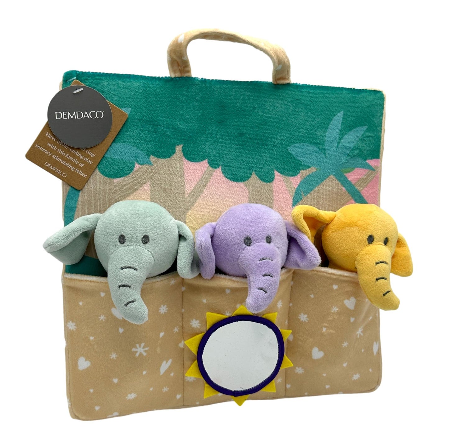 3 PC ELEPHANT RATTLE STAND