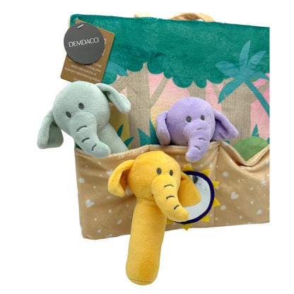 3 PC ELEPHANT RATTLE STAND