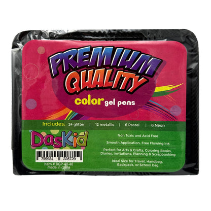 48 GEL PENS AND REFILLS SET