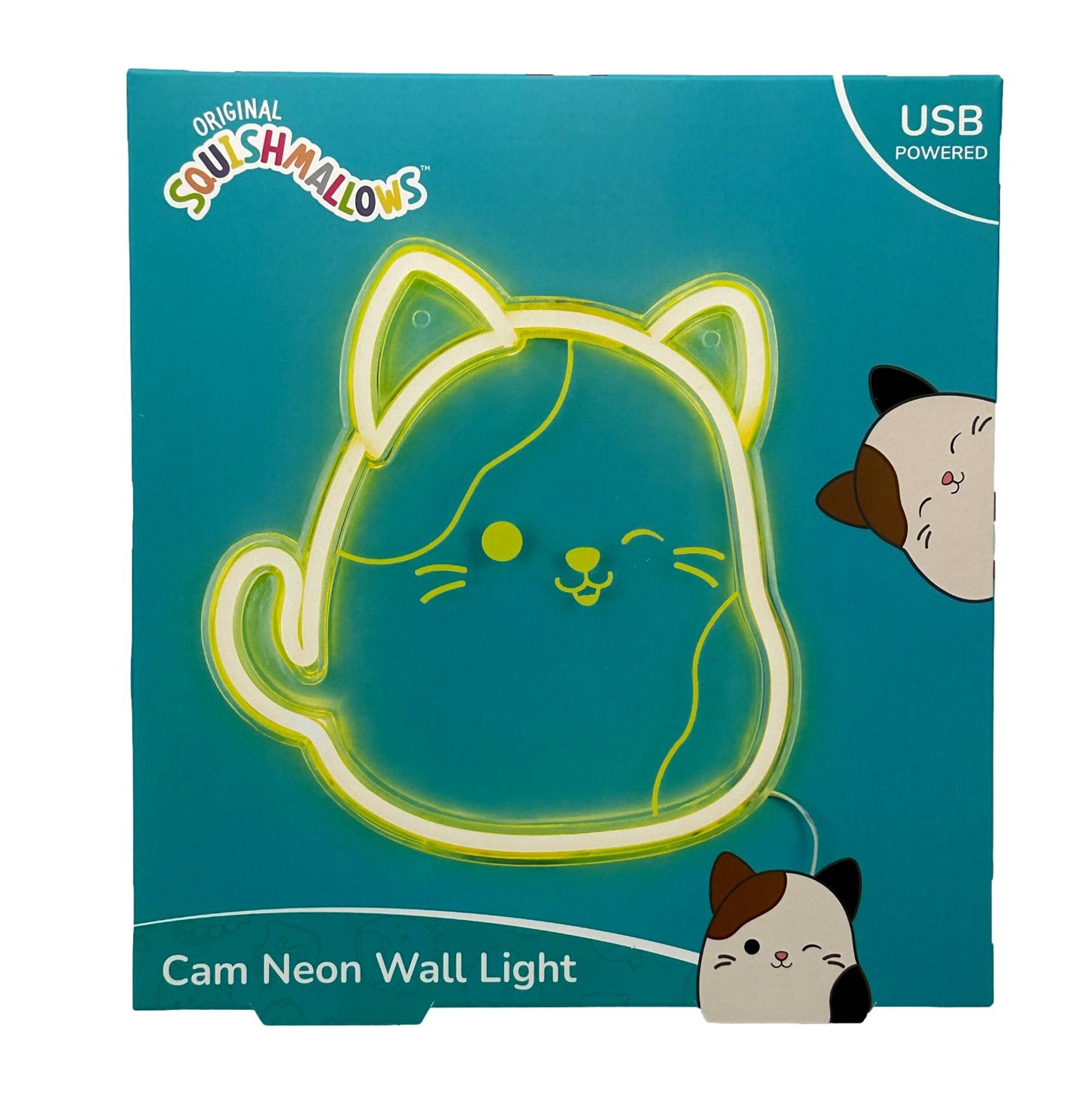 CAM THE CAT NEON WALL LIGHT USB POWERED 9 X 7 IN