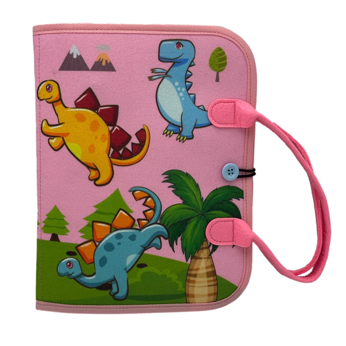 PINK DINOSAUR BUSY BOARD