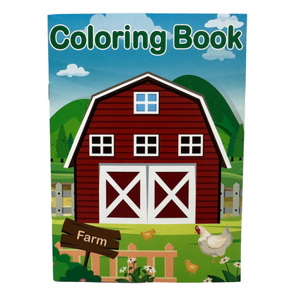 5 X 7 IN FARM ANIMAL COLORING BOOK ASSORTED