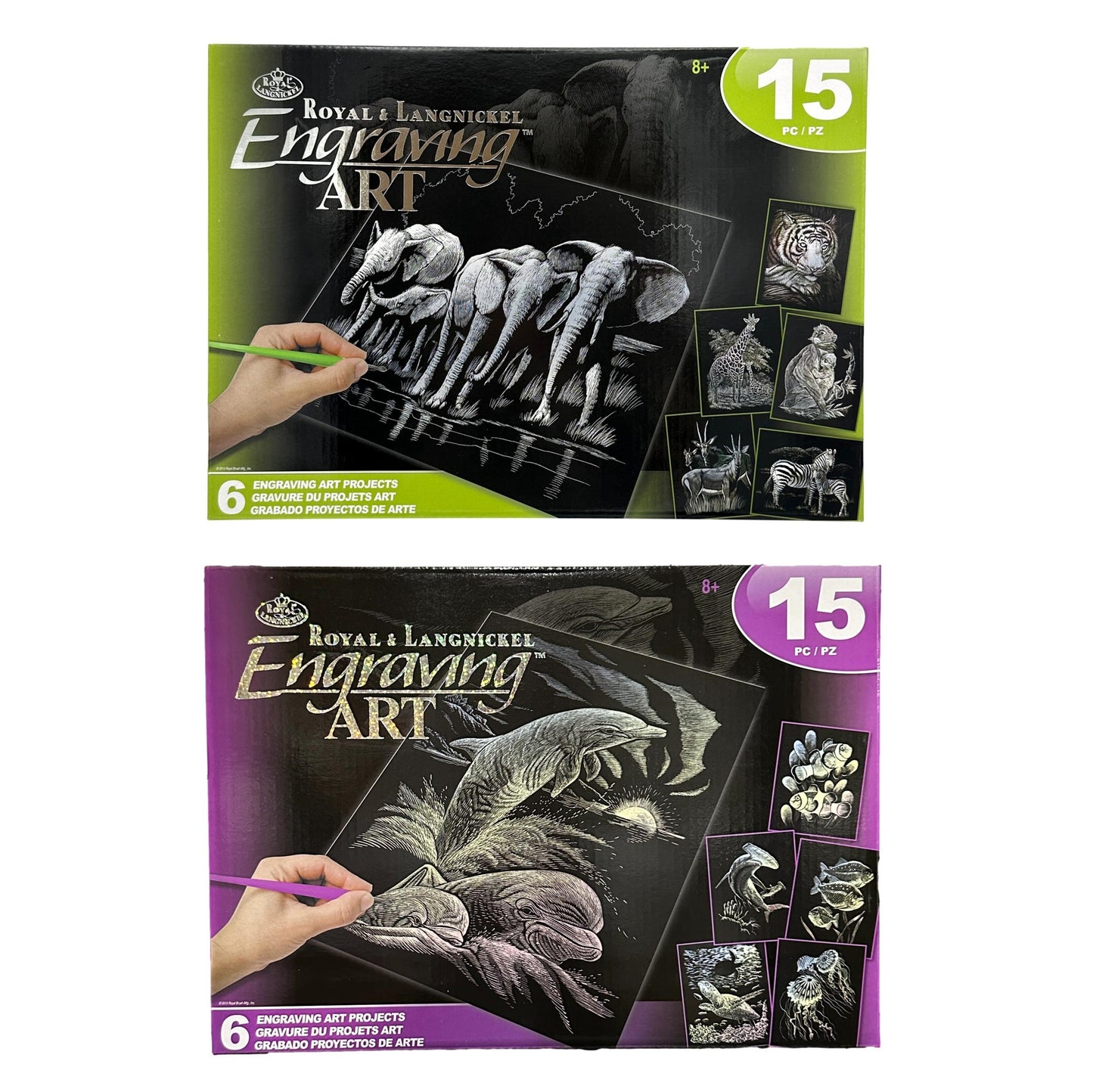 15 PC ENGRAVING ART PROJECTS ASSORTED