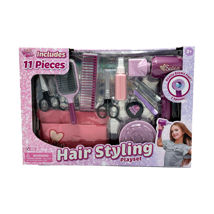 11 PC HAIR STYLING PLAYSET