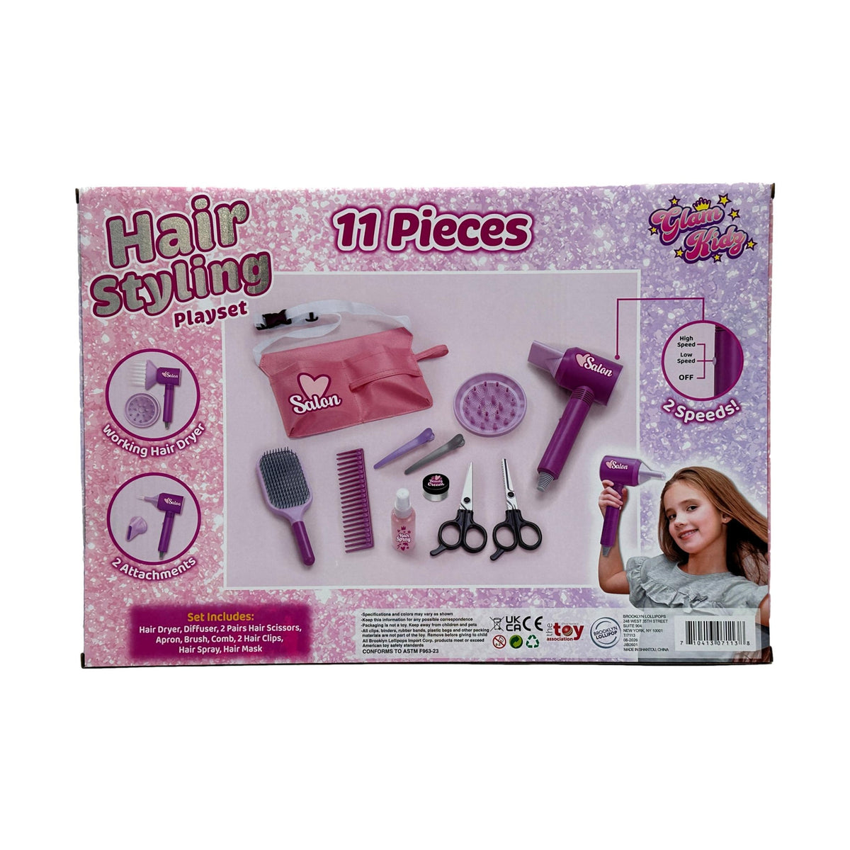 11 PC HAIR STYLING PLAYSET