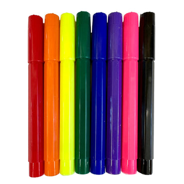 10 CT BROAD TIP JUMBO MARKERS WASHABLE CLASSIC COLORS