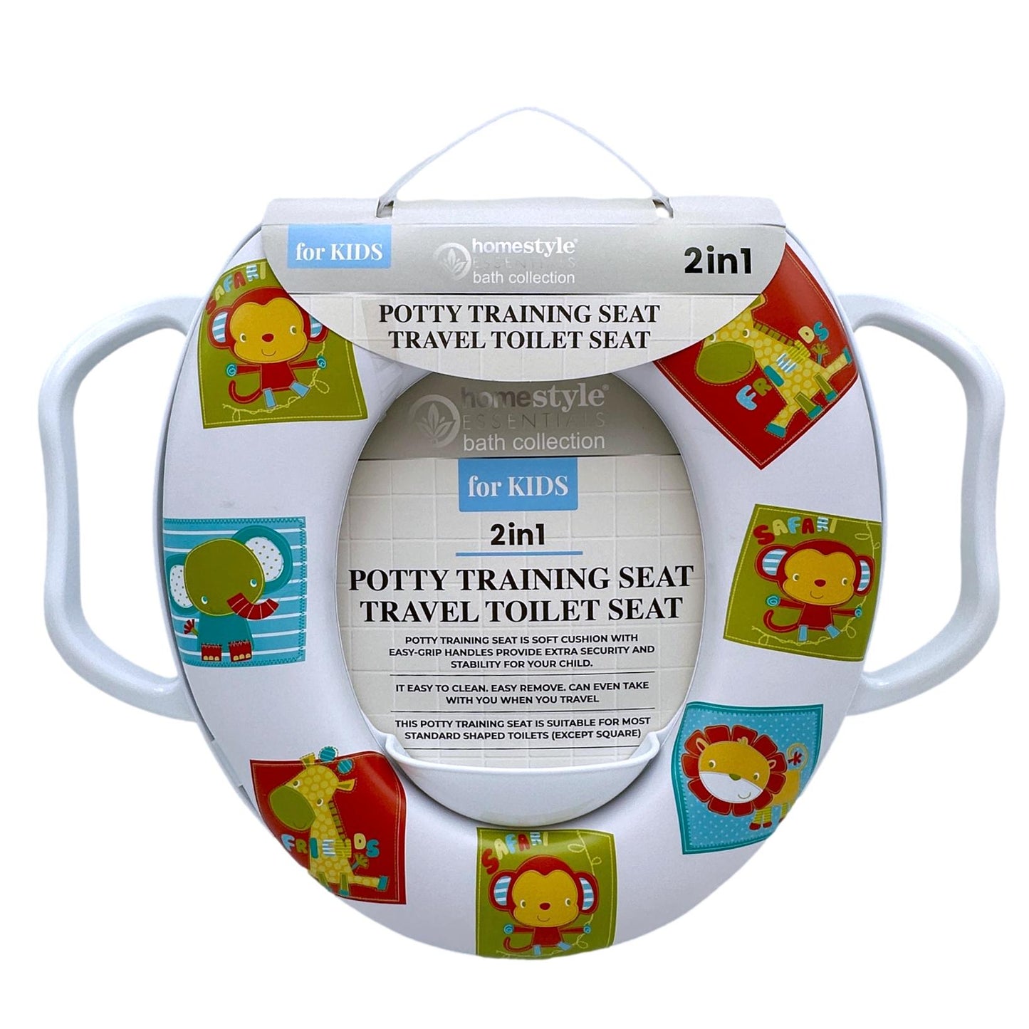 POTTY SEAT WITH HANDLES ASSORTED