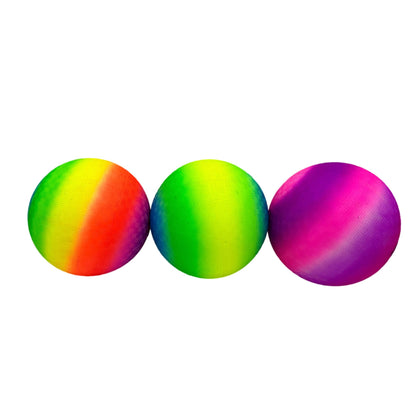 9 IN RAINBOW PLAYGROUND BALL ASSORTED