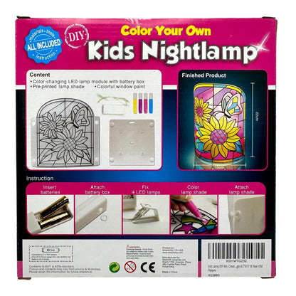 COLOR YOUR OWN KIDS NIGHTLAMP