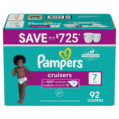 92 CT PAMPER'S SIZE 7 CRUISERS DIAPERS