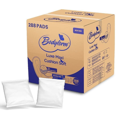 288 CT REGULAR LUXE MAXI PADS BULK INDIVIDUALLY WRAPPED