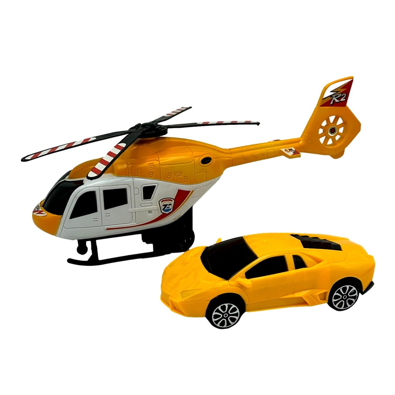 2 PC RACE & CHASE VEHICLES FRICTION POWERED