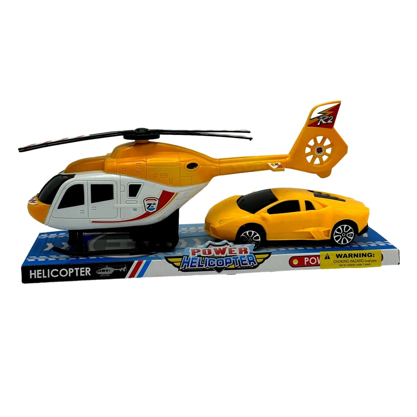 2 PC RACE & CHASE VEHICLES FRICTION POWERED