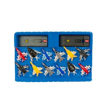 12 PC BATTLE PLANES LAUNCH SET
