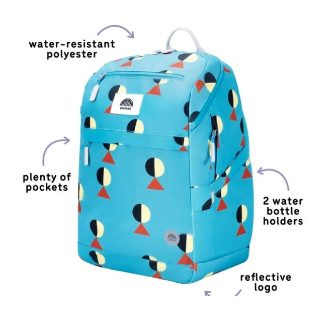 16.3 IN BLUE GRAPHIC BACKPACK
