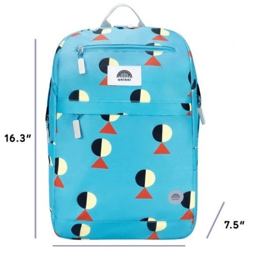 16.3 IN BLUE GRAPHIC BACKPACK