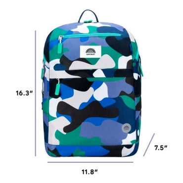 16.3 IN BLUE CAMO BACKPACK