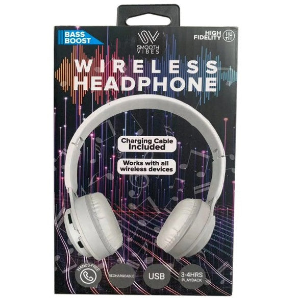 HIGH FIDELITY WHITE BT HEADPHONES