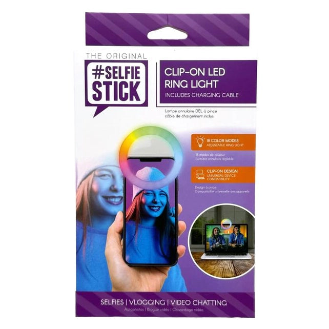CLIP-ON LED RING LIGHT RECHARGABLE