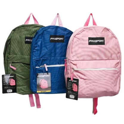 17 IN SOLID BACKPACK ASSORTED