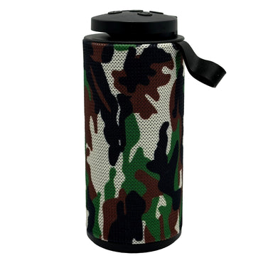 Camouflage wireless speaker.
