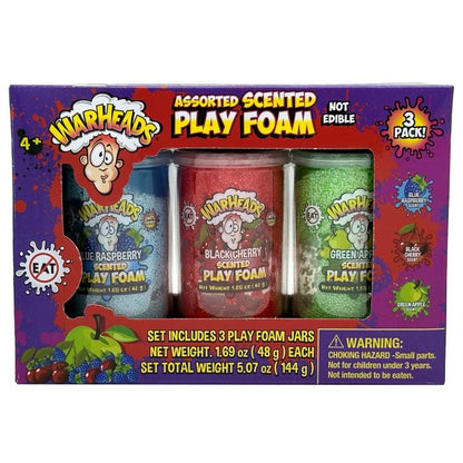 3 PC WARHEADS SCENTED PLAY FOAM