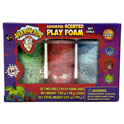 3 PC WARHEADS SCENTED PLAY FOAM