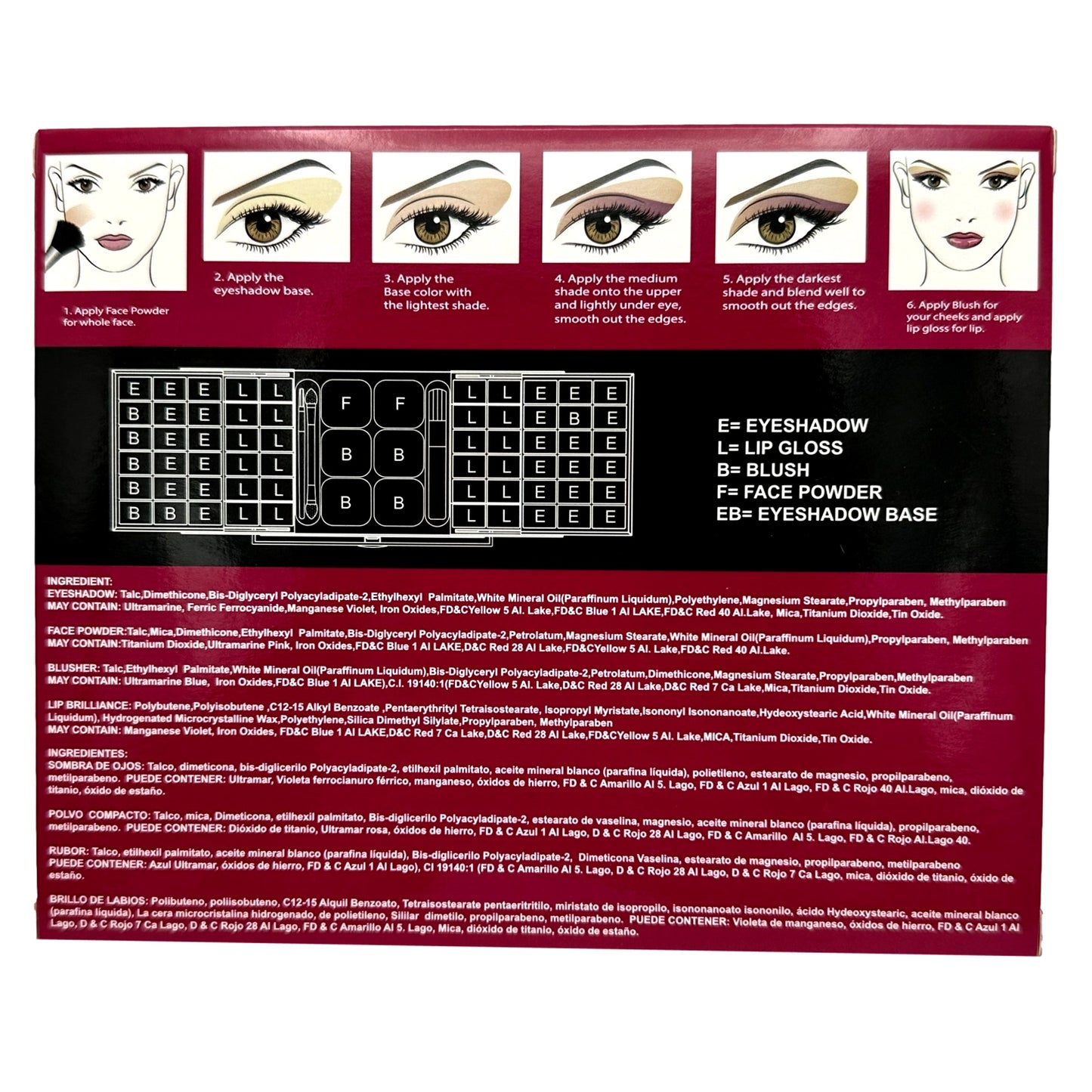 66 PC MAKEUP PALLET