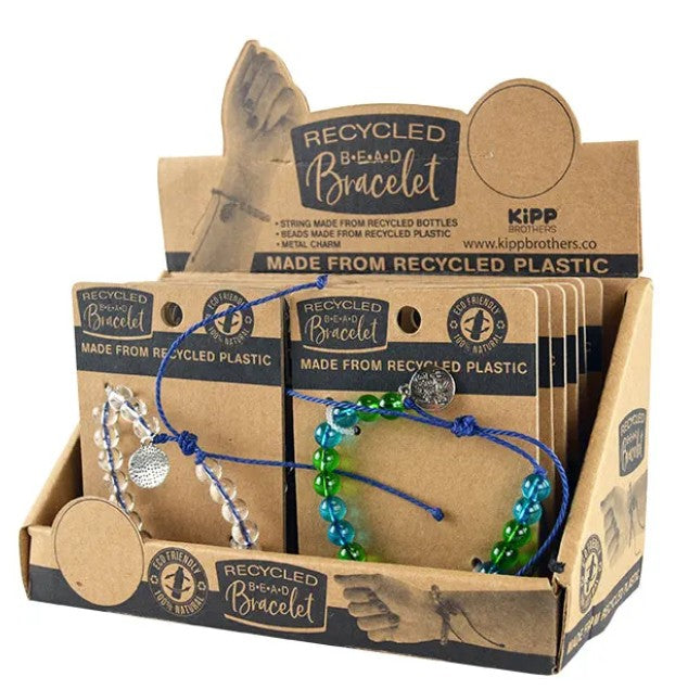 RECYCLED BEAD BRACELET ASSORTED